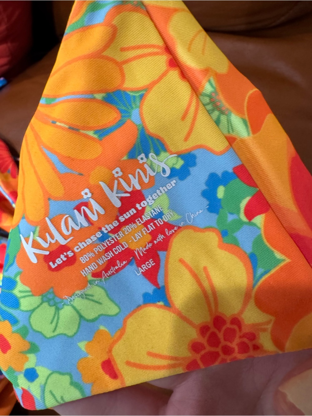 Kulani Kinis Bandeau Style Vibrant Floral Bikini Set - Picture 3 of 3